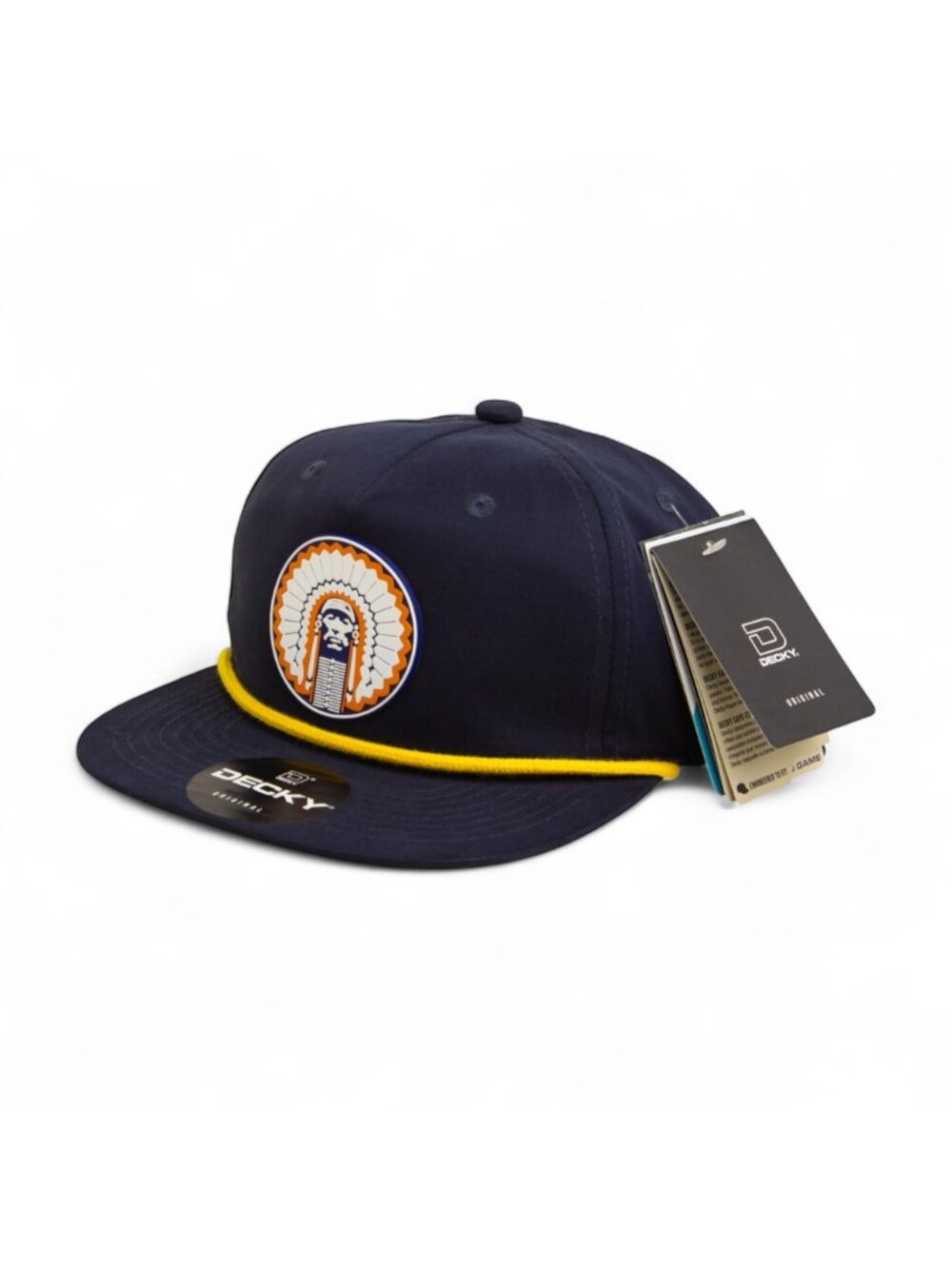 Illinois Fighting Illini Chief Illiniwek 3D Classic Rope Hat- Navy/ Gold